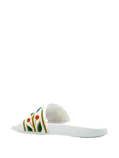 Casablanca Embroidered Slides