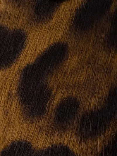 Prada Leopard Print Double Strap Ballet Flats In Animal Print