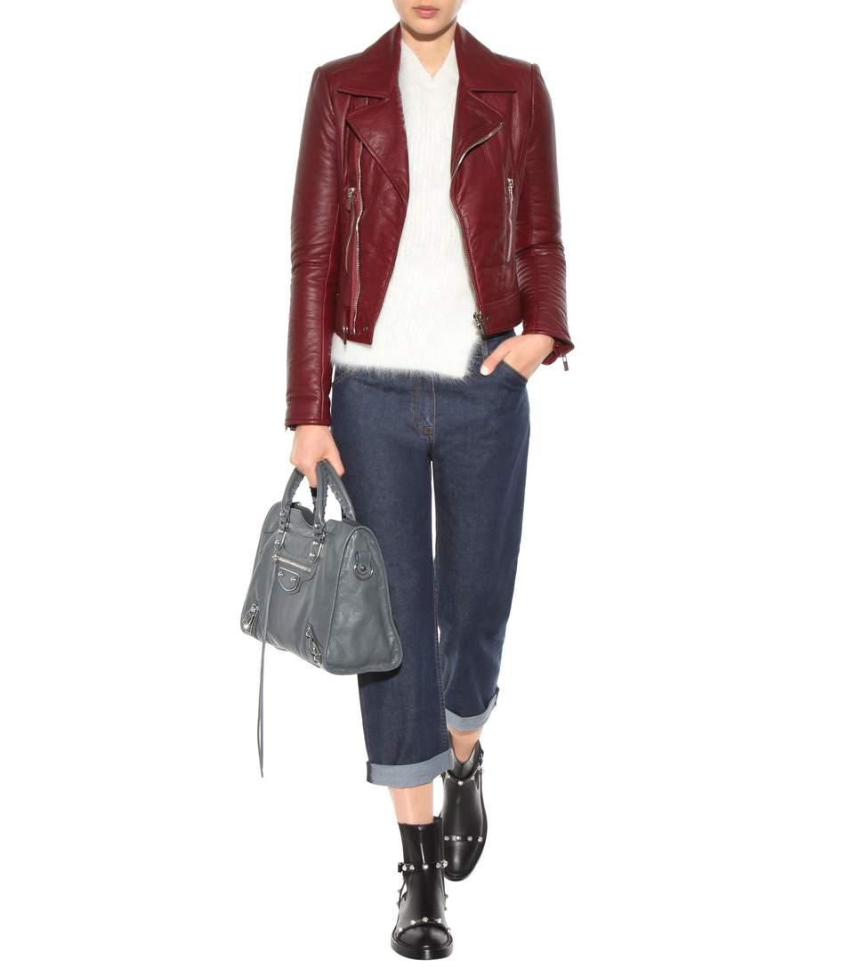 balenciaga grey suede