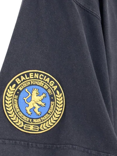 Balenciaga Men Logoed T-shirt