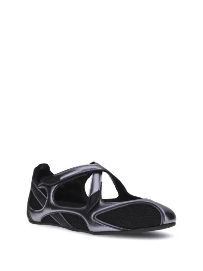 Attico Nomad Ballerinas In Black