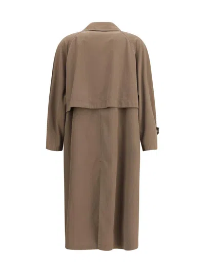 The Row Rocco Coats And Trench Coats Gray In Brown