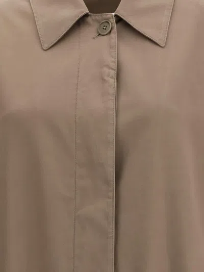 The Row Rocco Coats And Trench Coats Gray In Brown
