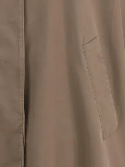 The Row Rocco Coats And Trench Coats Gray In Brown