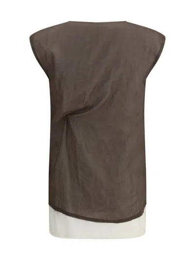 The Row Top In Brown