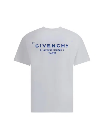 Givenchy T-shirt With Logo Printed On The Back In White