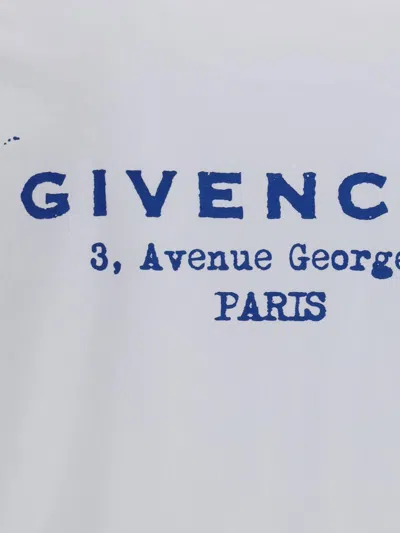 Givenchy T-shirt With Logo Printed On The Back In White