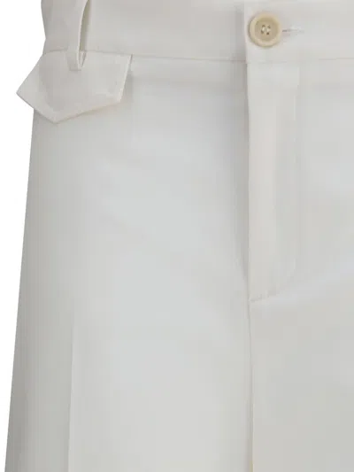 Chloé Wide-leg Flare Pants With Waist Belt Loops In White