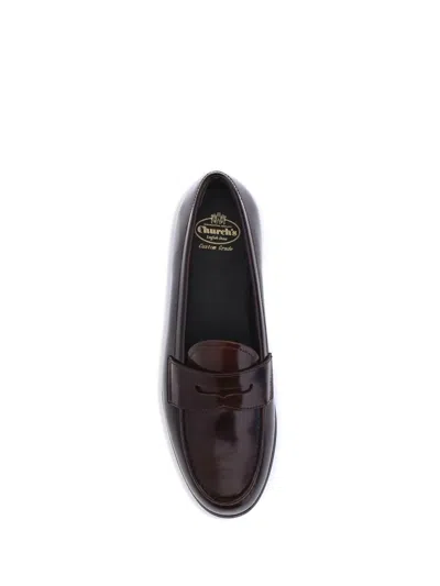 Church's Women Leather Loafers In Brown