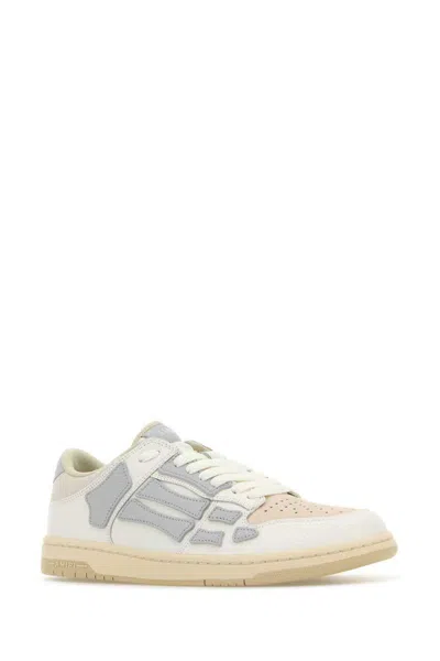 Amiri Skel Top Low Sneakers In Gray