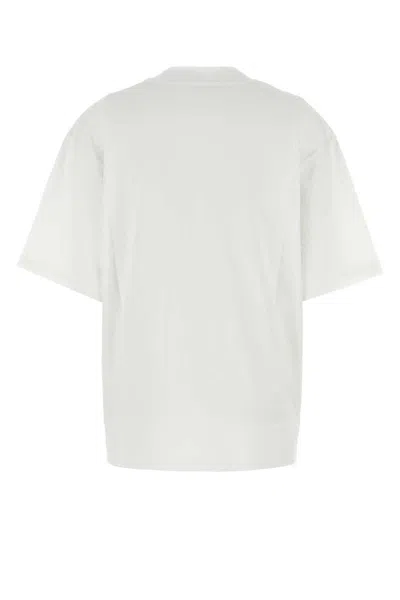 Marni White Cotton T-shirt With Tulip Print Women In White