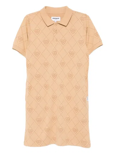 Chocoolate Poloshirtkleid Mit Logo