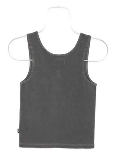 Izzue Henley Tank Top In Gray