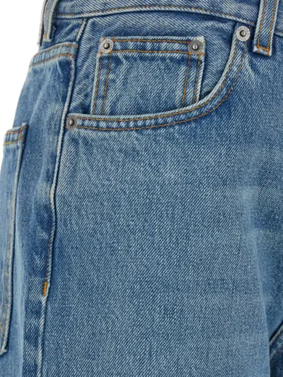 Haikure Korea Wb Fray Waist Wide Flare Leg Jeans