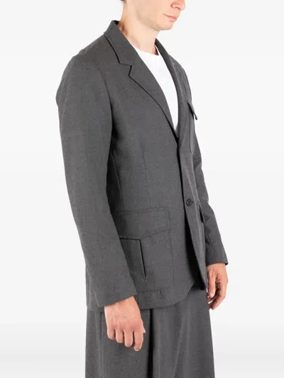 Société Anonyme Patch-pocket Two-button Blazer In Gray