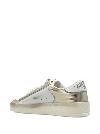 Golden Goose Low Top Sneakers With Metallic Finish And Star Detail In Multi