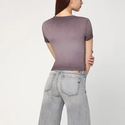 Diesel T-ele T-shirt In Washed Stretch