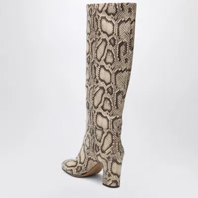 Paris Texas Lavinia Boots In Python-printed In Animal Print