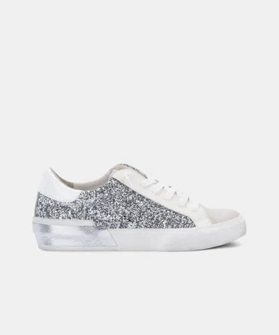 Dolce Vita Zina Sneakers Silver Glitter In Multi