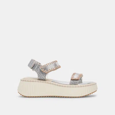 Dolce Vita Debra Platform Sandal In Silver