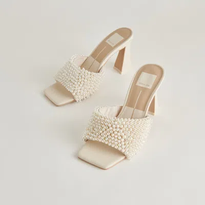 Dolce Vita Nandy Pearl Heels Vanilla Pearls