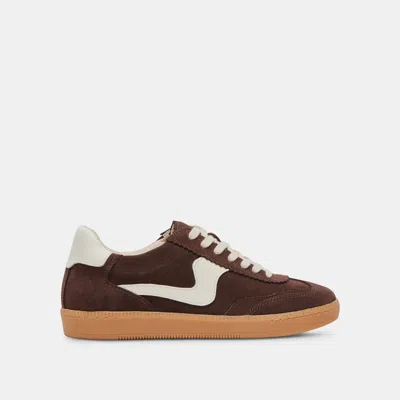 Dolce Vita Notice Sneakers Dk Brown Suede In Brown