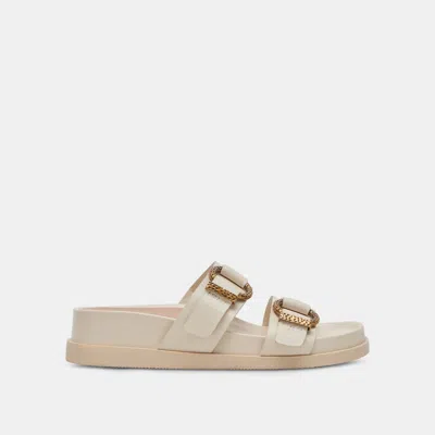 Dolce Vita Soya Sandals White Leather