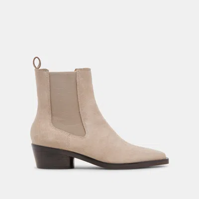 Dolce Vita Foster Booties Taupe Suede