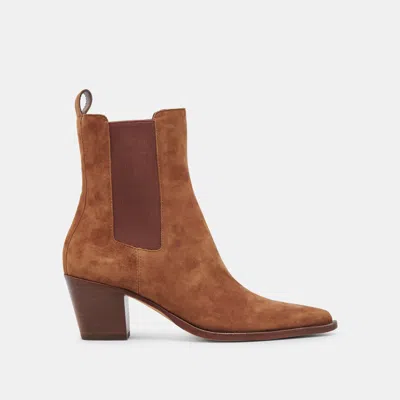 Dolce Vita Shadie H2o Wide Booties Brown Suede