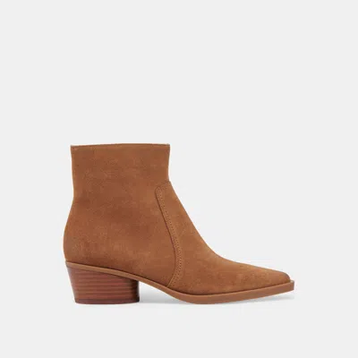 Dolce Vita Fahari H2o Wide Booties Brown Suede