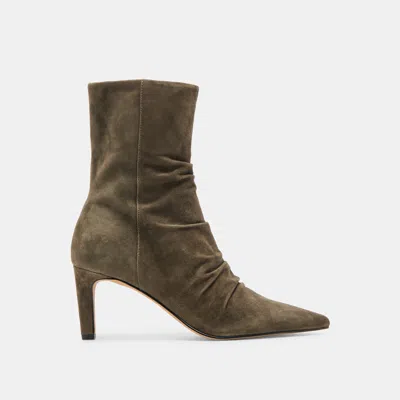 Dolce Vita Fernly Wide Calf Boots Army Suede
