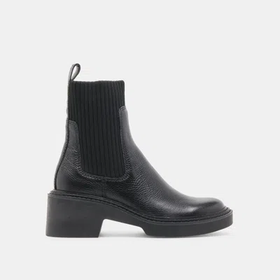 Dolce Vita Hilora H2o Boots Black Leather In Black