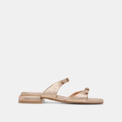 Dolce Vita Lavern Sandals Gold Metallic Leather