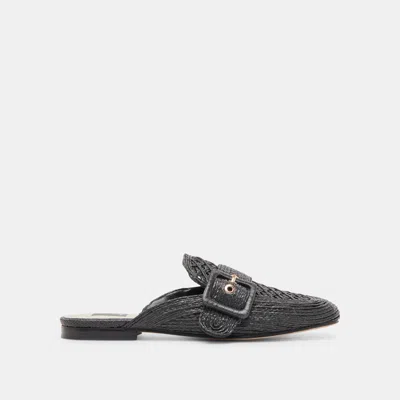 Dolce Vita Sianna Flats Black Raffia