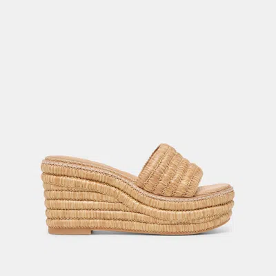 Dolce Vita Throne Wedges Lt Natural Raffia