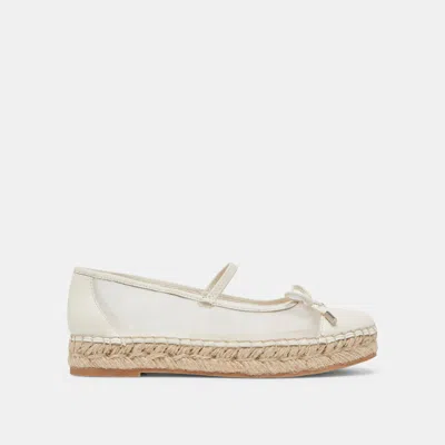 Dolce Vita Cambre Ballet Flats White Mesh