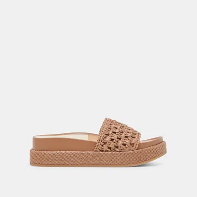 Dolce Vita Sidona Sandals Brown Raffia