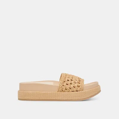 Dolce Vita Sidona Sandals Lt Natural Raffia