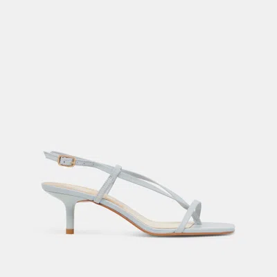 Dolce Vita Laury Heels Ice Blue Leather In Blue