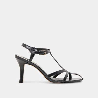 Dolce Vita Liane Heels Midnight Crinkle Patent