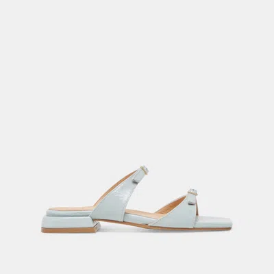 Dolce Vita Lavern Sandals Ice Blue Crinkle Patent
