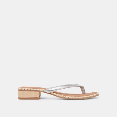 Dolce Vita Barty Sandals Silver Metallic Leather