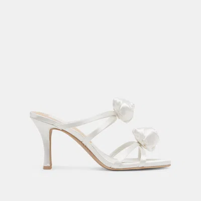 Dolce Vita Linzy Heels True White Satin