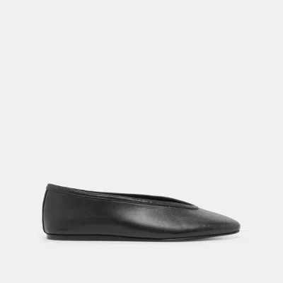 Dolce Vita Braidy Ballet Flats Black Leather