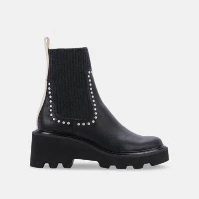 Recurate Hoven Stud H2o Boots Black Leather - Re:vita