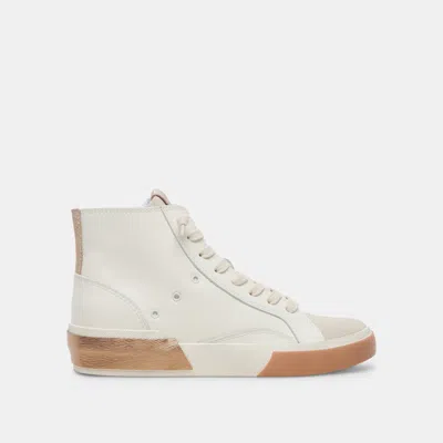 Recurate Zohara Sneakers White Tan Leather - Re:vita