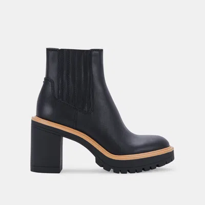 Recurate Caster H2o Booties Onyx Leather - Re:vita