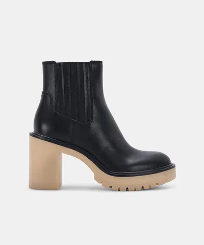 Recurate Caster H2o Booties Black Leather - Re:vita