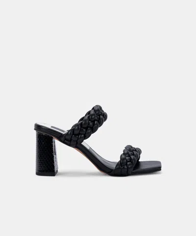 Recurate Paily Wide Heels Black Stella - Re:vita