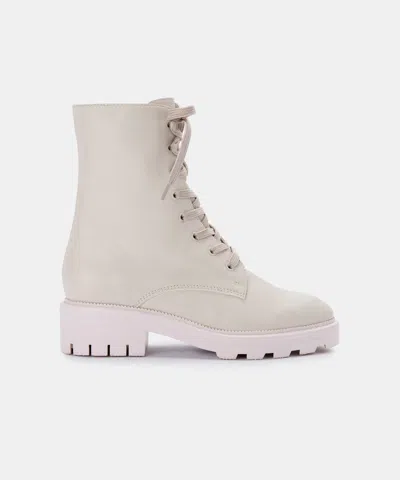 Recurate Lottie Boots Ivory Leather - Re:vita